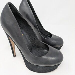Top Shop Black platform heel, Size 10